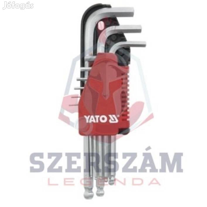 Yato Imbuszkulcs klt. 9 részes 2-10 mm gömbvégű Yt-0507