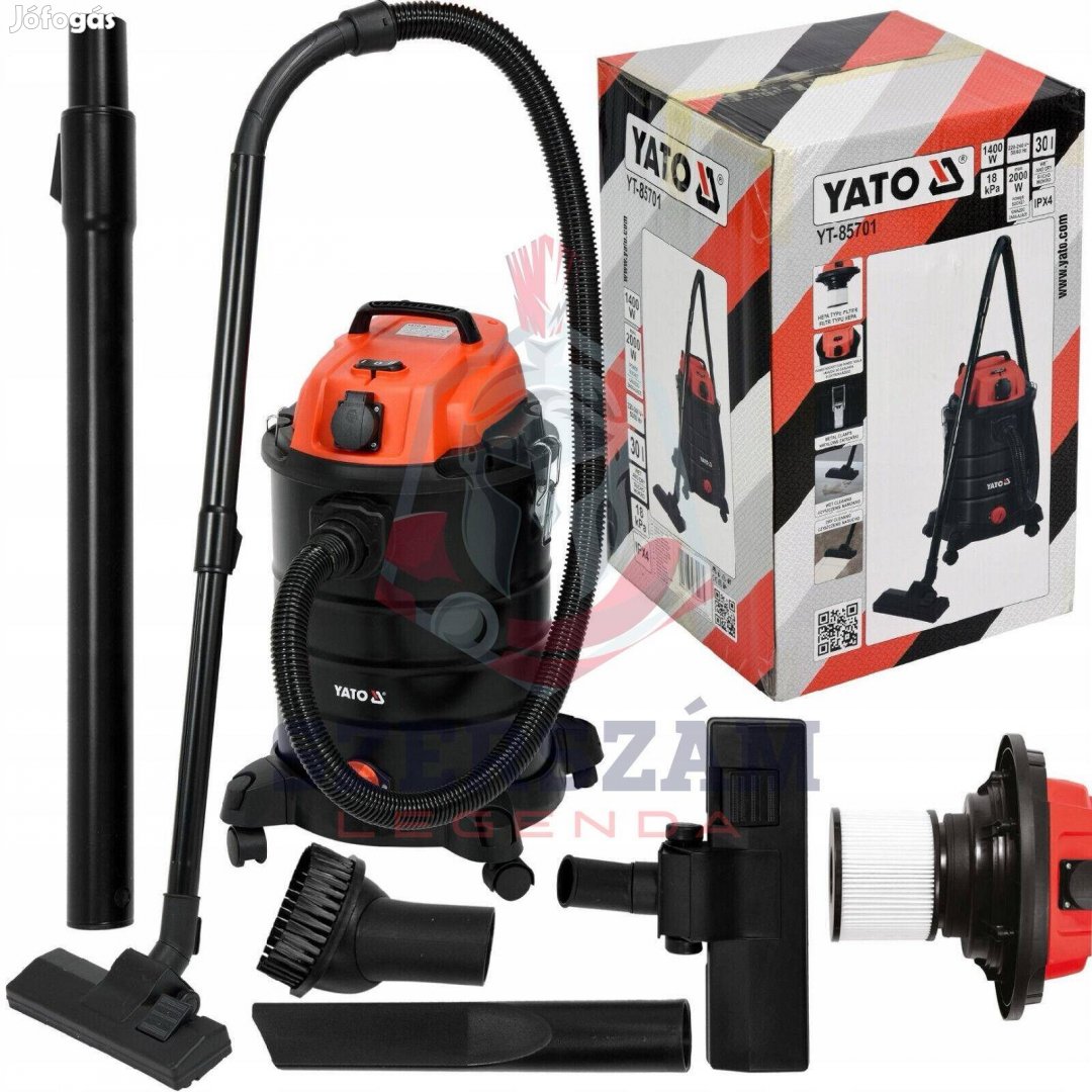 Yato Ipari porszívó 30 L - 1400 W - Yt-85701