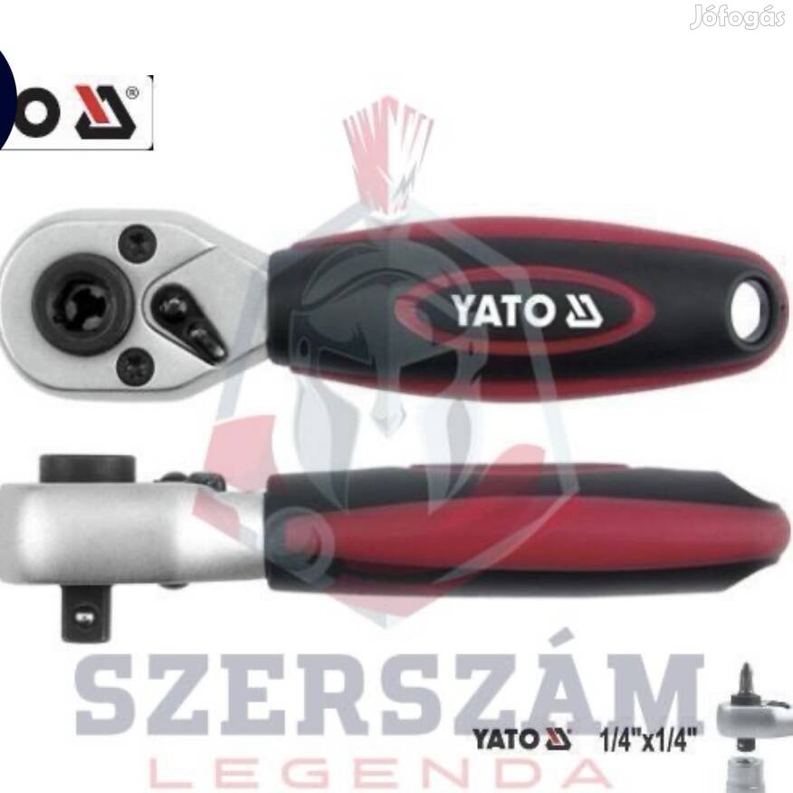 Yato Racsnis hajtószár 1/4" 72T 136 mm CrV, bittartóval Yt-0331