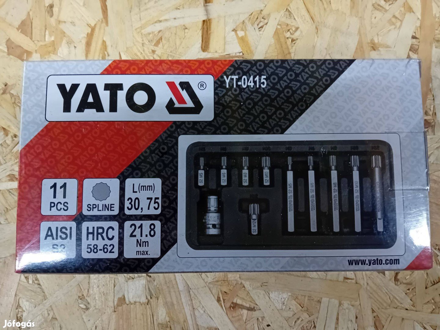 Yato Yt-0415 Bit készlet 11 részes Spline
