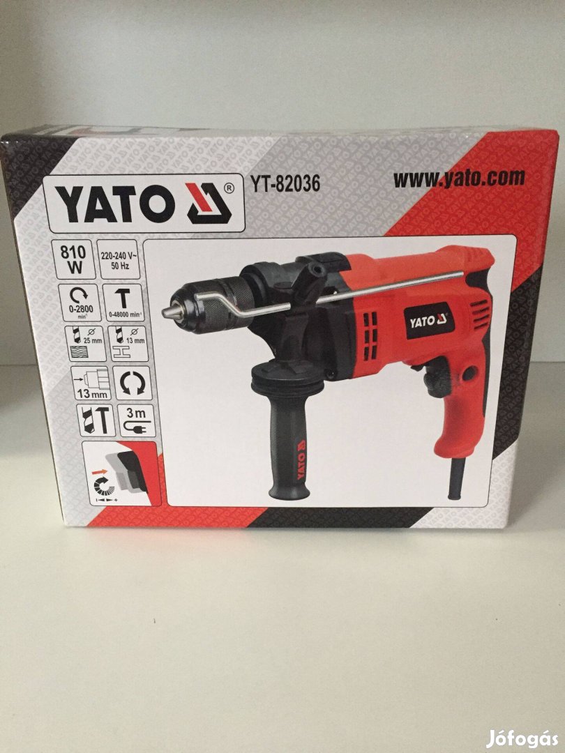 Yato Yt-82036 Ütvefúró 810W 13mm-es gyorstokmánnyal