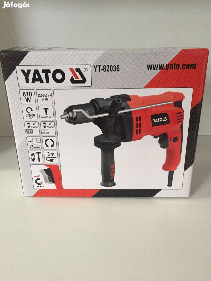 Yato Yt-82036 Ütvefúró 810W 13mm-es gyorstokmánnyal