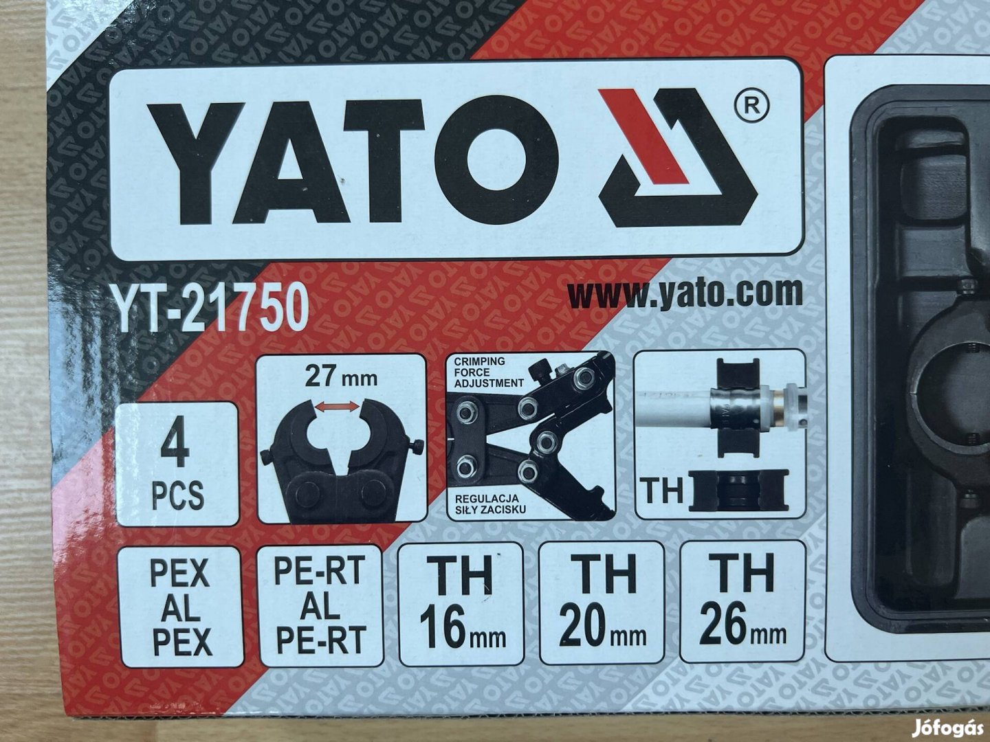 Yato press TH16, TH20, TH26 pofával 