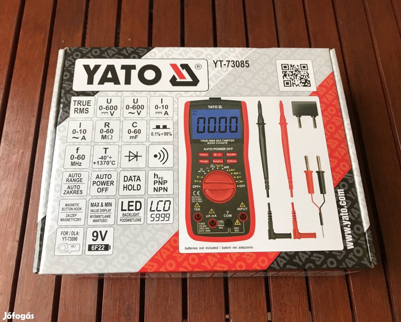 Yato true RMS multiméter 0-600V 0-10A yt-73085