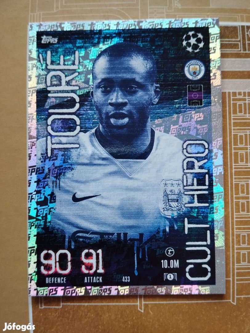 Yaya Touré Manchester City Bajnokok Ligája 2023 Cult Hero focis kártya
