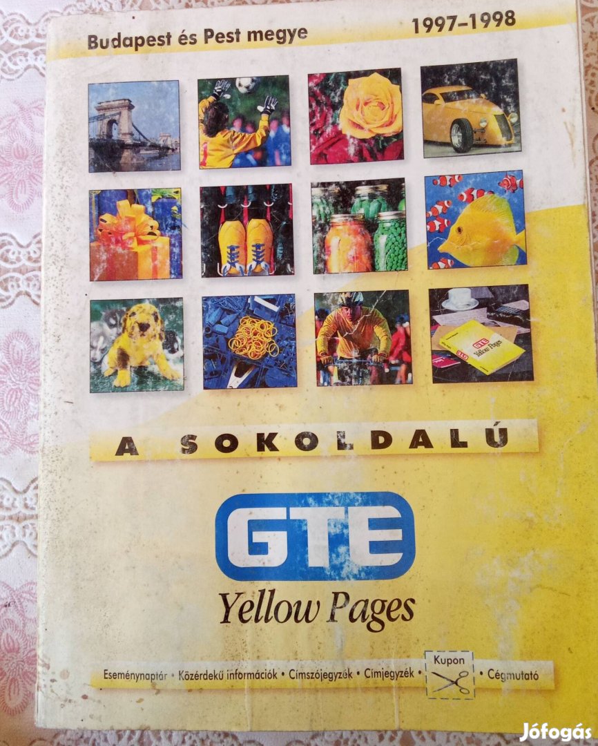 Yellow Pages Telefonkönyv Budapest és Pest megye 1997-1998