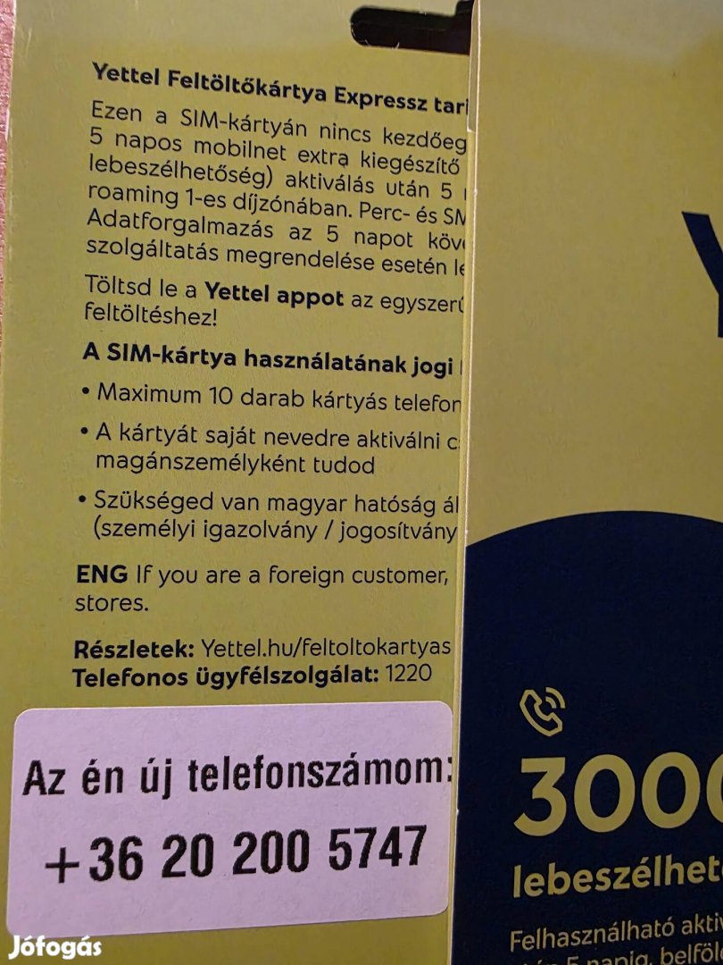 Yettel Könyü Telefonszám 200.57.47.