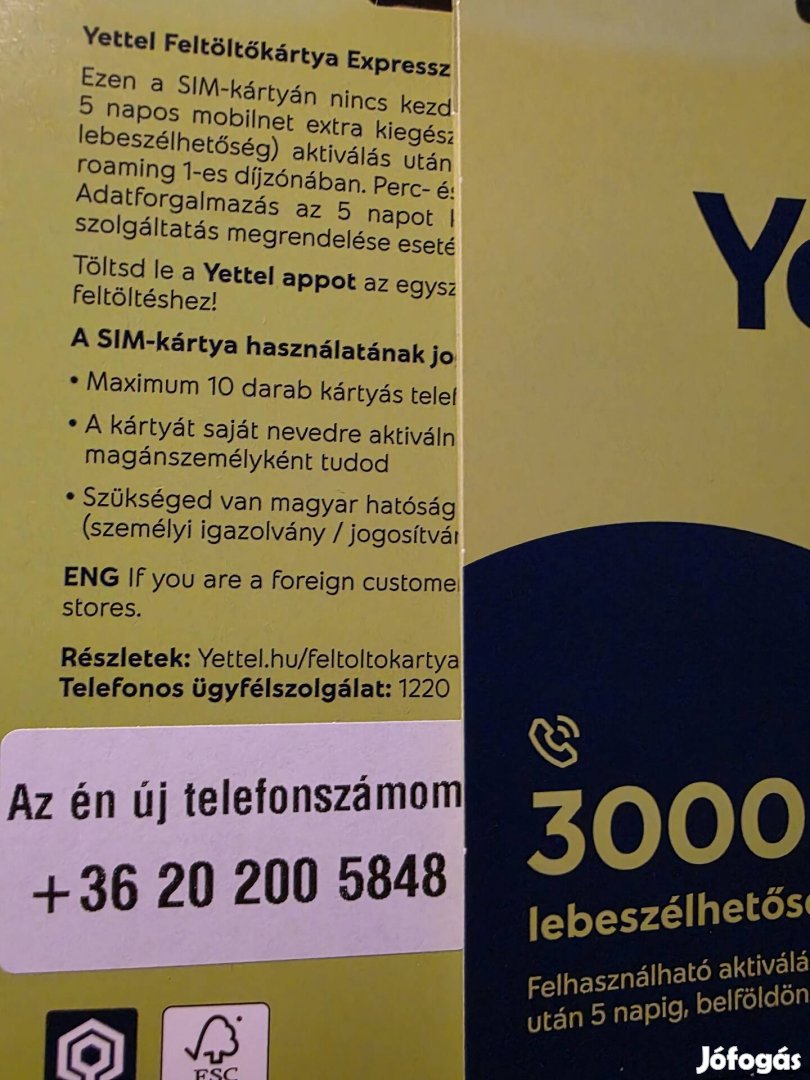 Yettel Könyü Telefonszám 200.58.48.