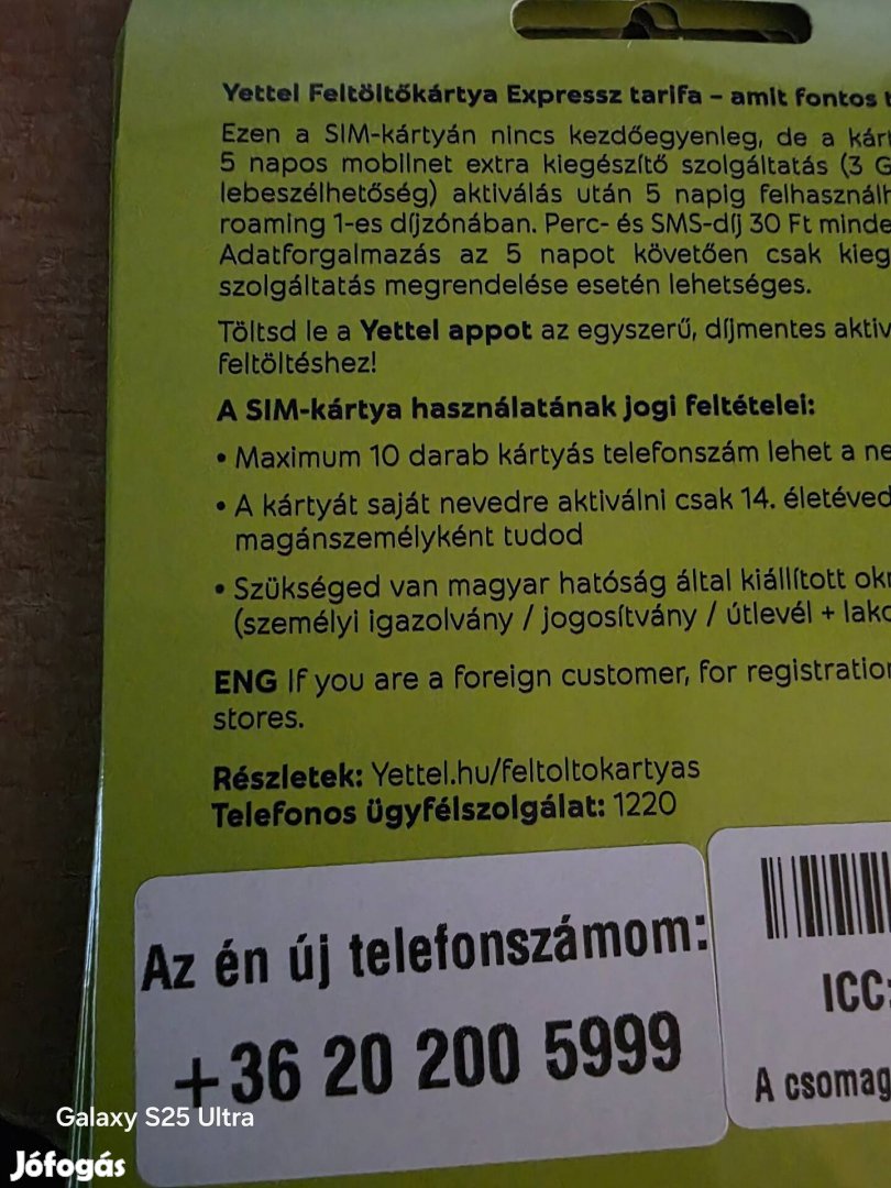 Yettel Könyü Telefonszám 200.5999.
