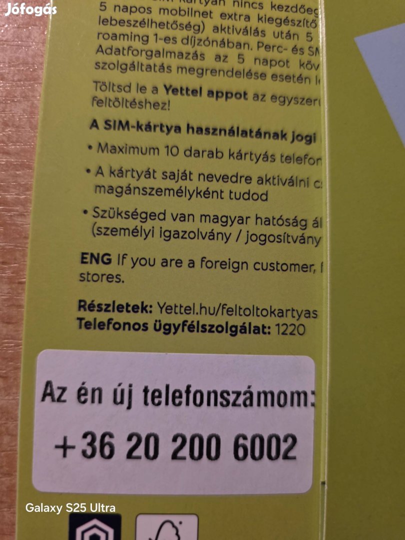 Yettel Könyü Telefonszám 200.600.2.
