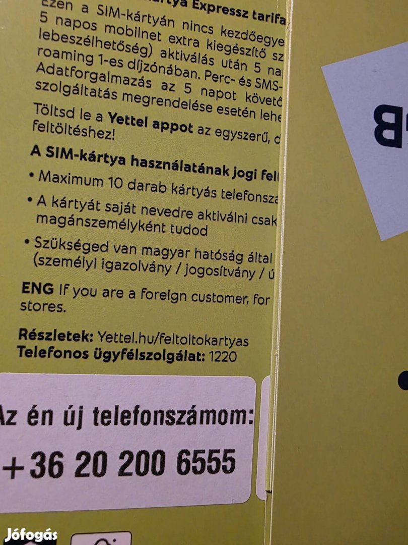 Yettel Könyü Telefonszám 200.6555