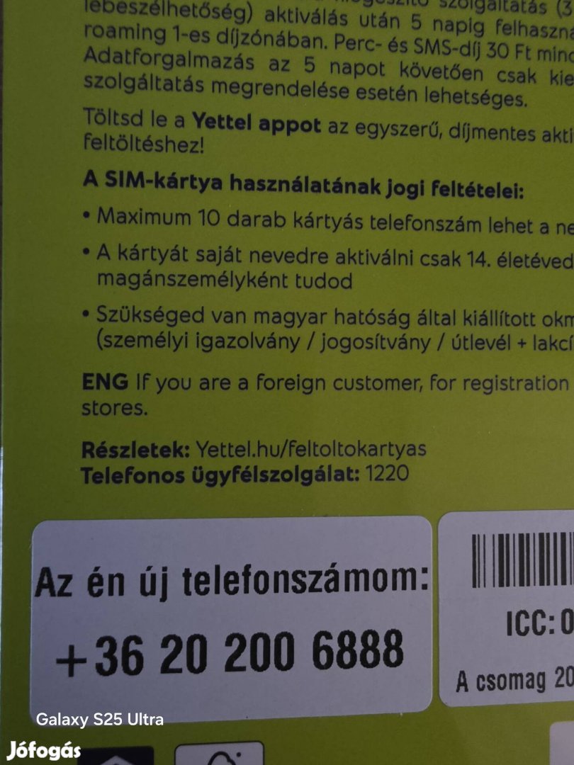 Yettel Könyü Telefonszám 200.6888.