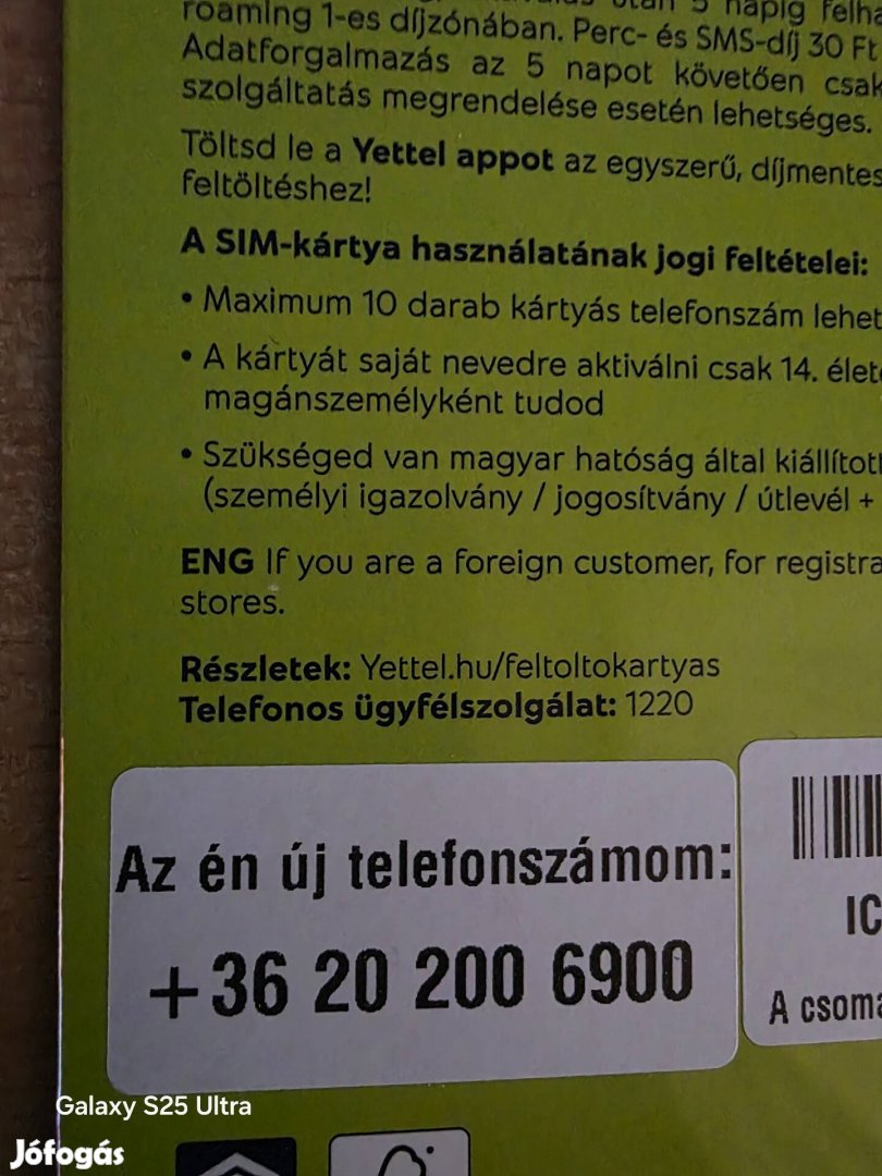 Yettel Könyü Telefonszám 200.6900.