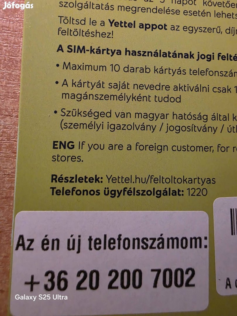 Yettel Könyü Telefonszám 200.700.2.