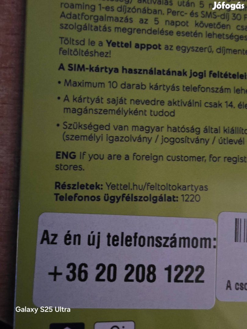 Yettel Könyü Telefonszám 208.1222.