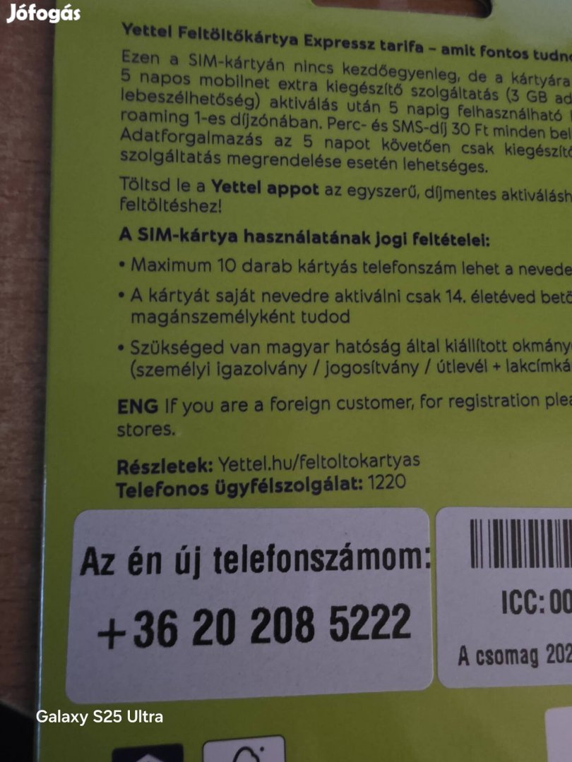 Yettel Könyü Telefonszám 208.5222.