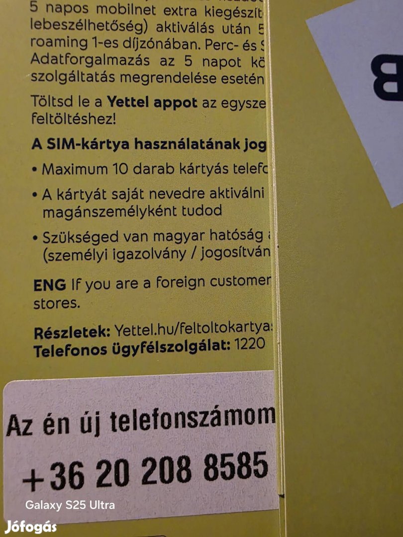 Yettel Könyü Telefonszám 208.85.85.