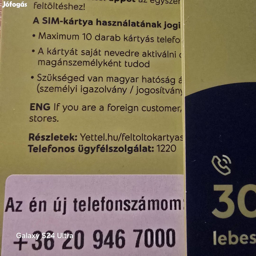 Yettel Könyü Telefonszám 946.7000.