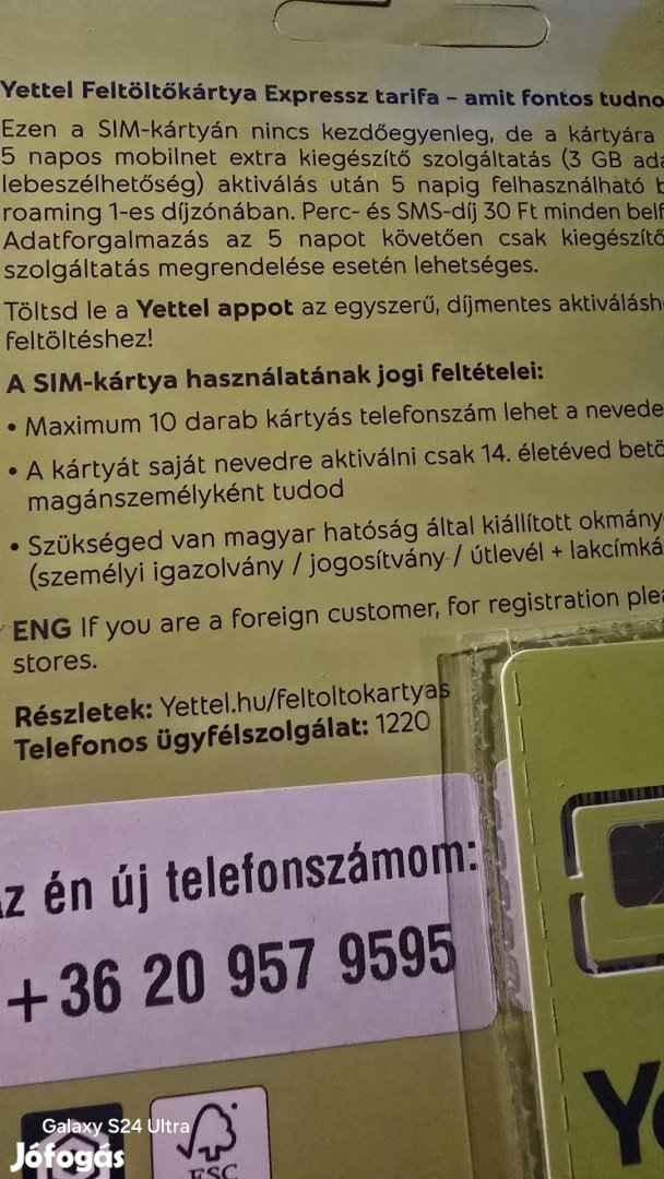 Yettel Könyü Telefonszám 95.7.95 95.