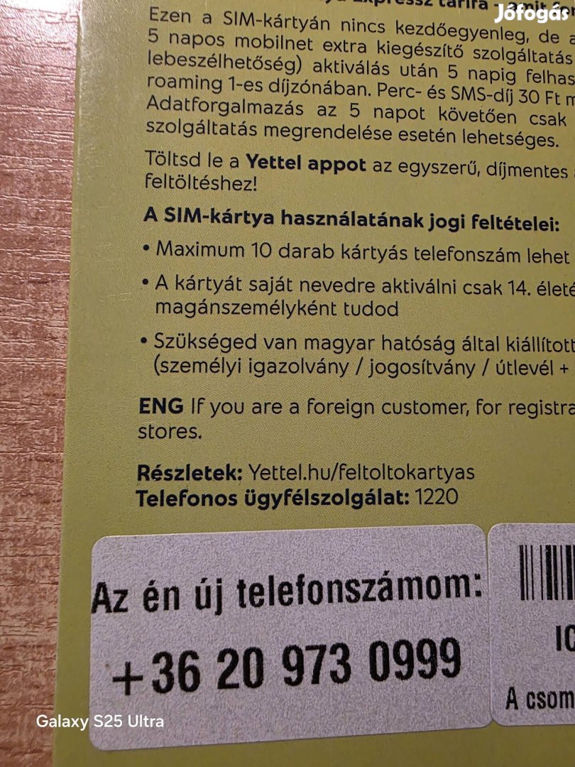 Yettel Könyü Telefonszám 973.0999