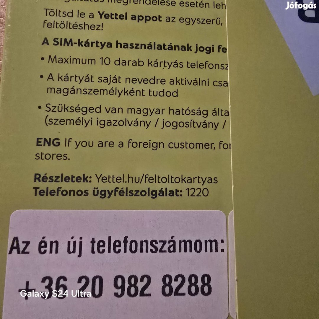 Yettel Könyü Telefonszám 9.82.82.88.