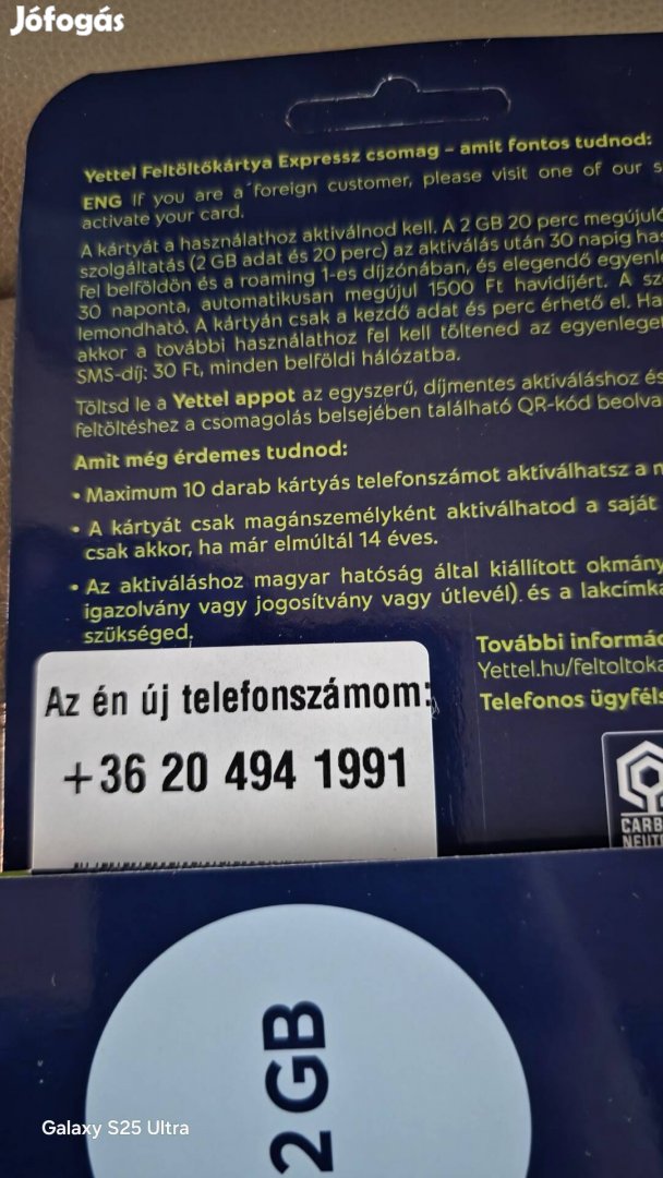 Yettel könyű telefonszám 494.1991.
