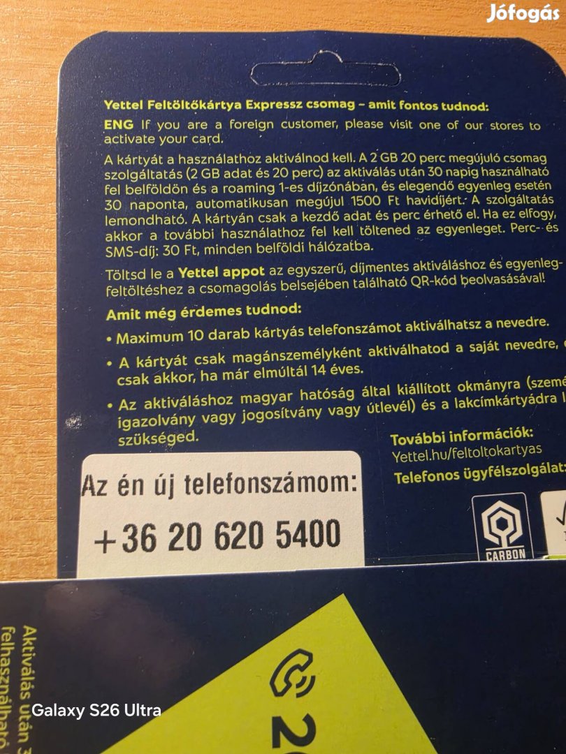 Yettel könyű telefonszám 620.54.00.