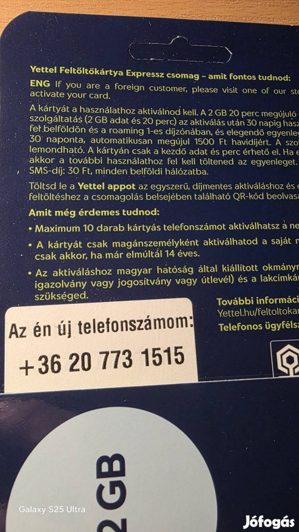 Yettel könyű telefonszám 773.15.15.