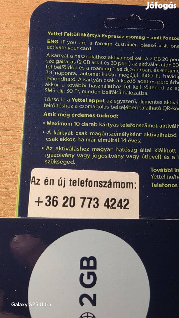 Yettel könyű telefonszám 773.42.42.