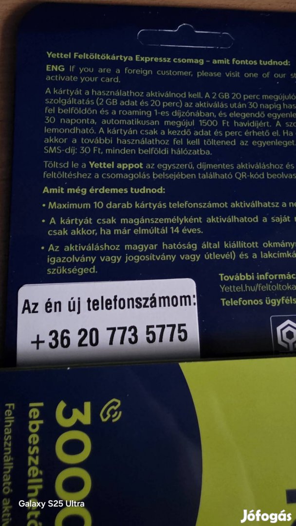 Yettel könyű telefonszám 773.5775.