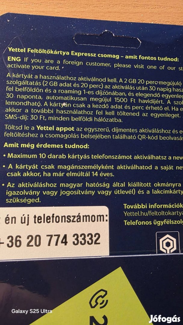 Yettel könyű telefonszám 7743332
