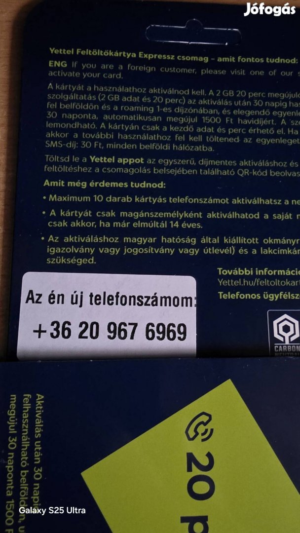 Yettel könyű telefonszám 967.69.69.