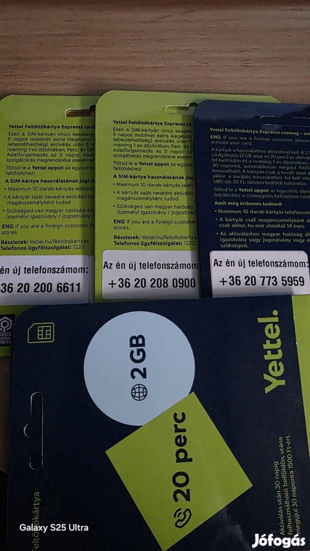 Yettel könyű telefonszámok