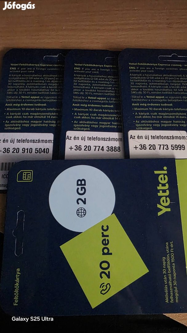 Yettel könyű telefonszámok