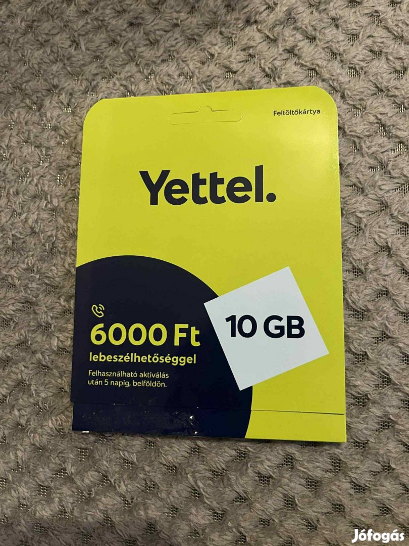 Yettel sim-kártya