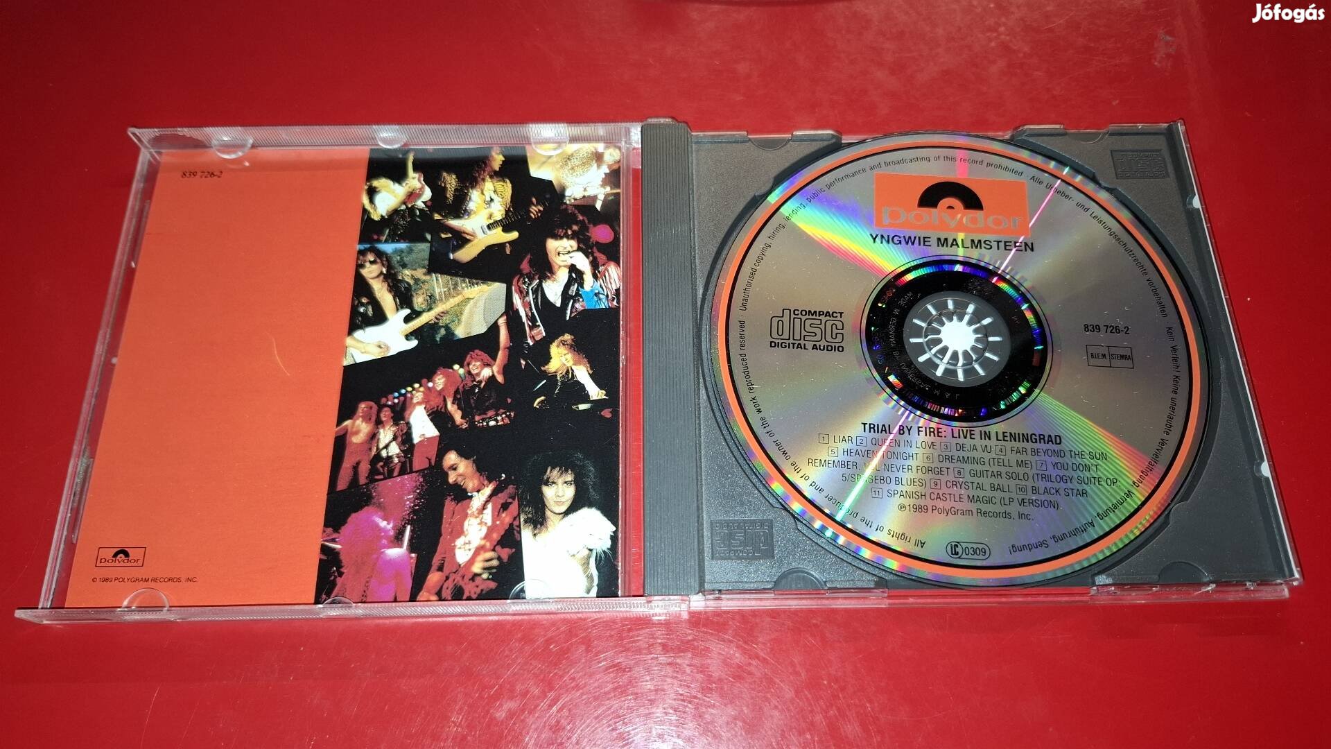 Yngwie Malmstein Trial by fire Live Cd