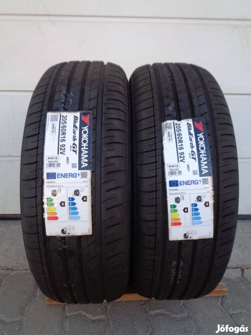 Yokohama 205/60R16 nyári gumi pár 2022-es gyártású eladó