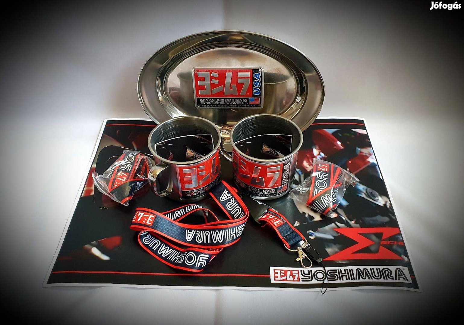 Yoshimura Nitro Racing rozsdamentes-acél bögre és nyakpánt