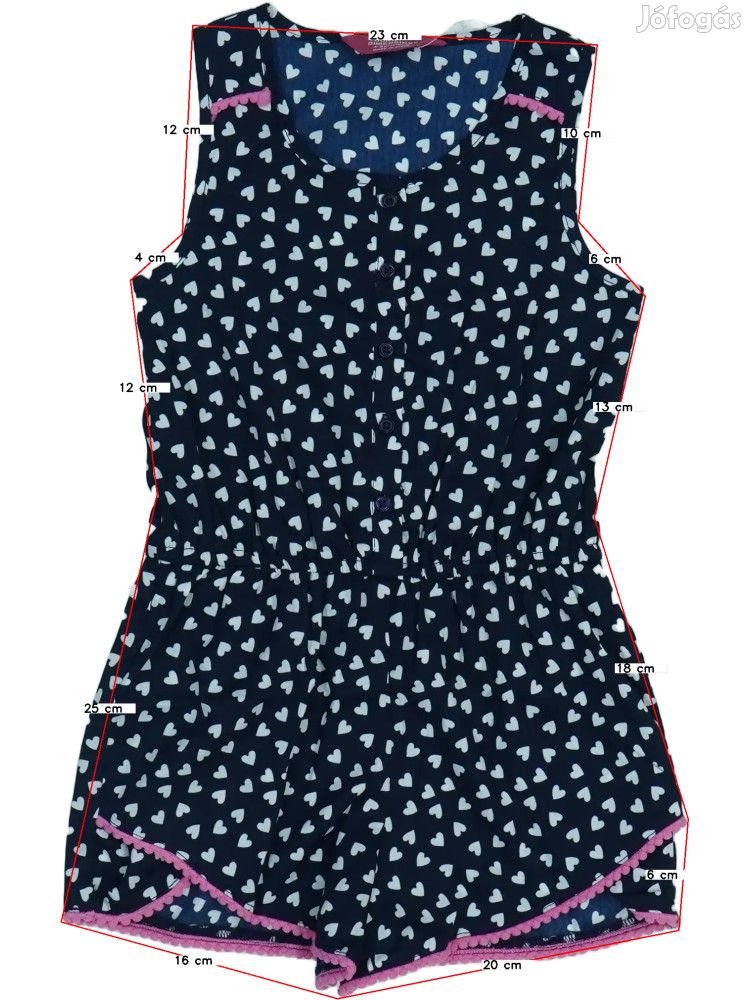 Young Dimension Új (címkés) Lány Playsuit / Jumpsuit (Méret: 110)