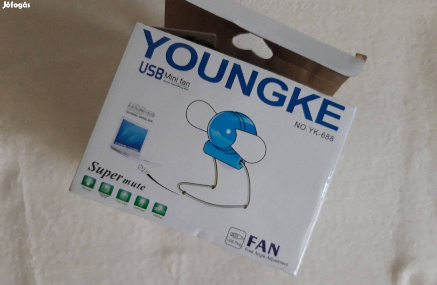 Youngke mini, asztali USB ventilátor