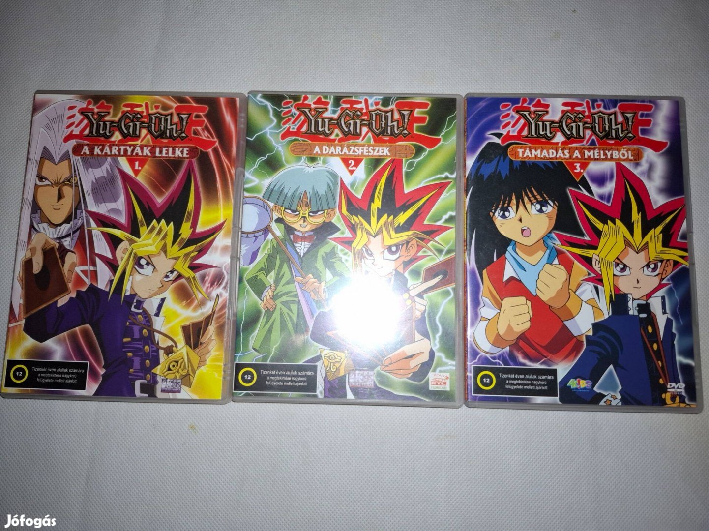 Yu-Gi-Oh! - A kártyák lelke 1-2-3. DVD 3DVD - ritka
