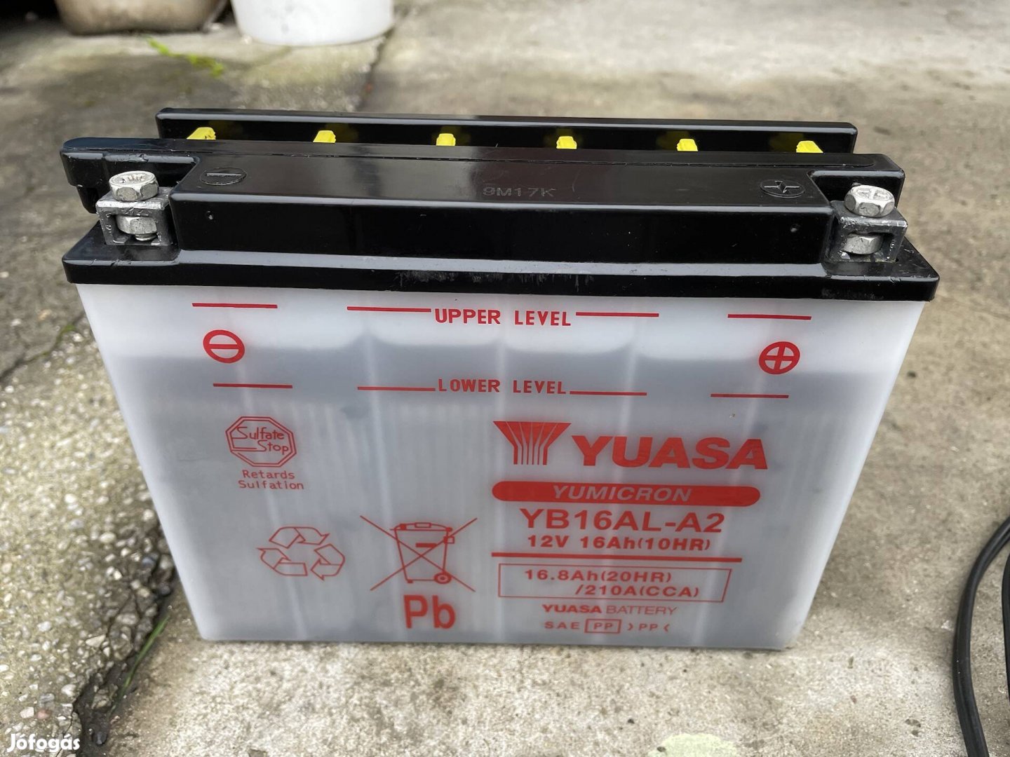 Yuasa YB16AL-A2 12V 16Ah 210A aksi akku akkumulátor