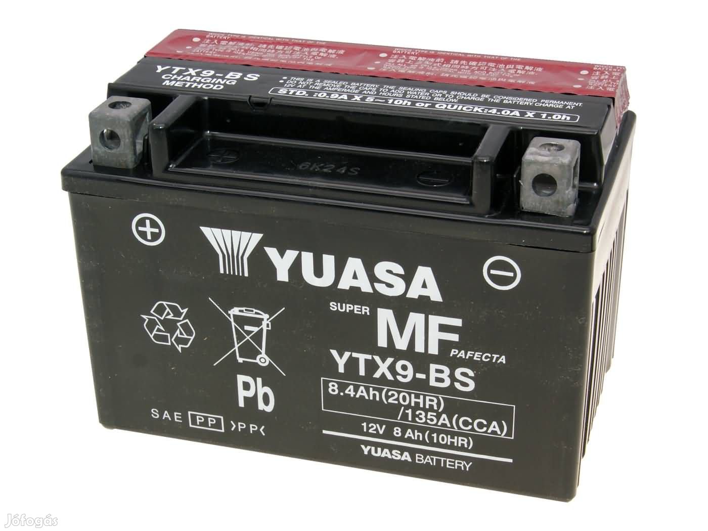 Yuasa YTX9-BS DRY MF száraz gondozásmentes akkumulátor