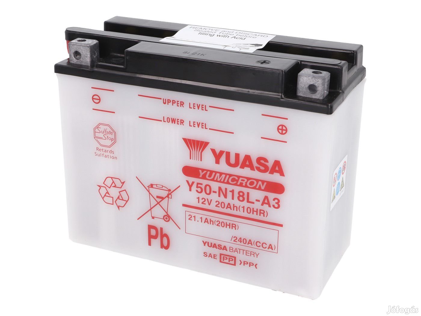 Yuasa YuMicron Y50-N18L-A3 akkumulátor - savcsomag nélkül