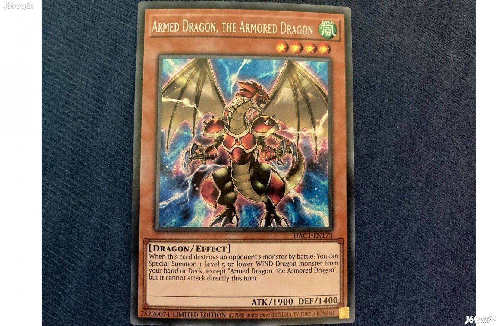 Yugioh Armed Dragon The Armored Dragon Secret Rare Card