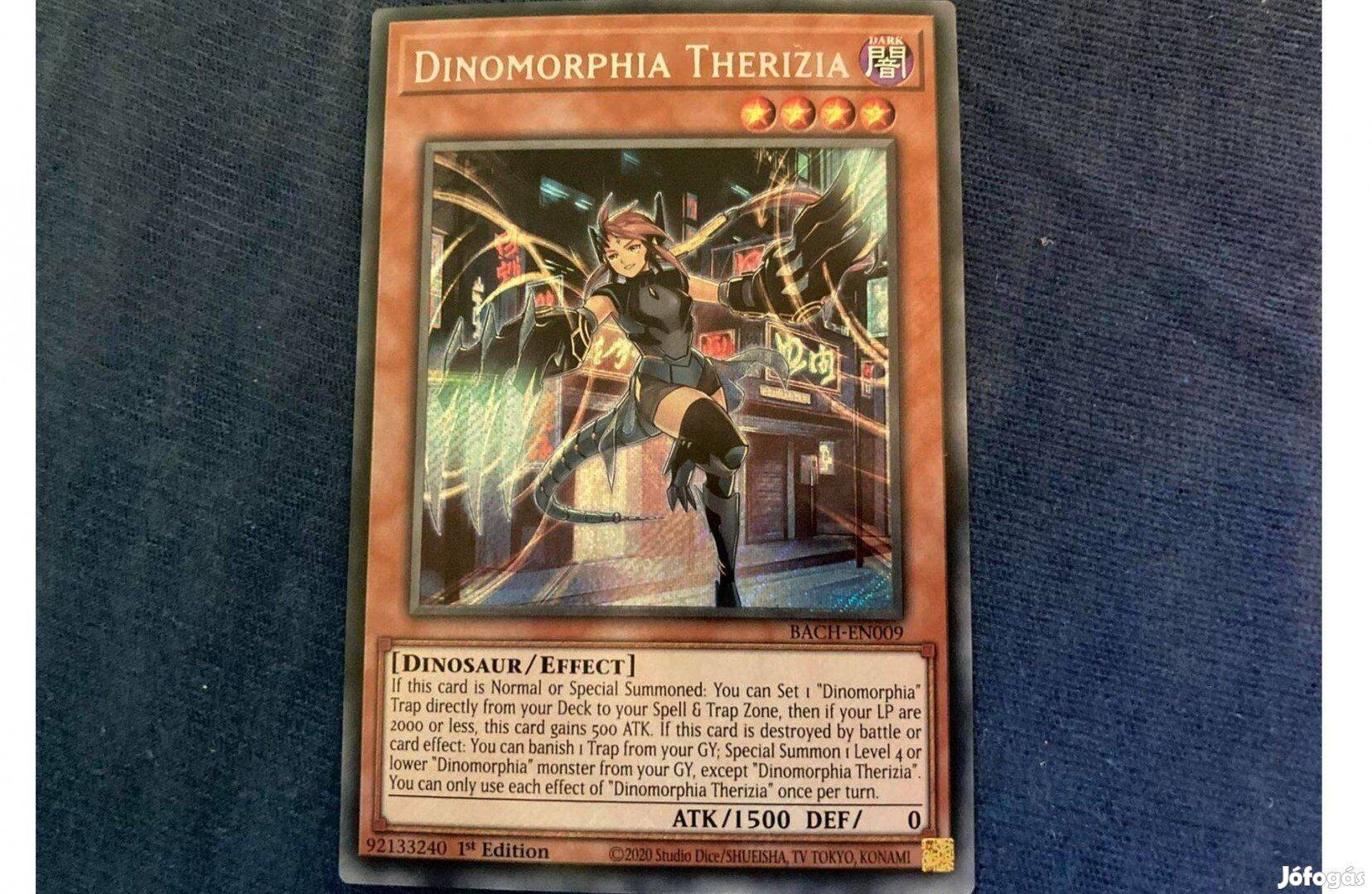 Yugioh Dinomorphia Therizia Secret Rare Card