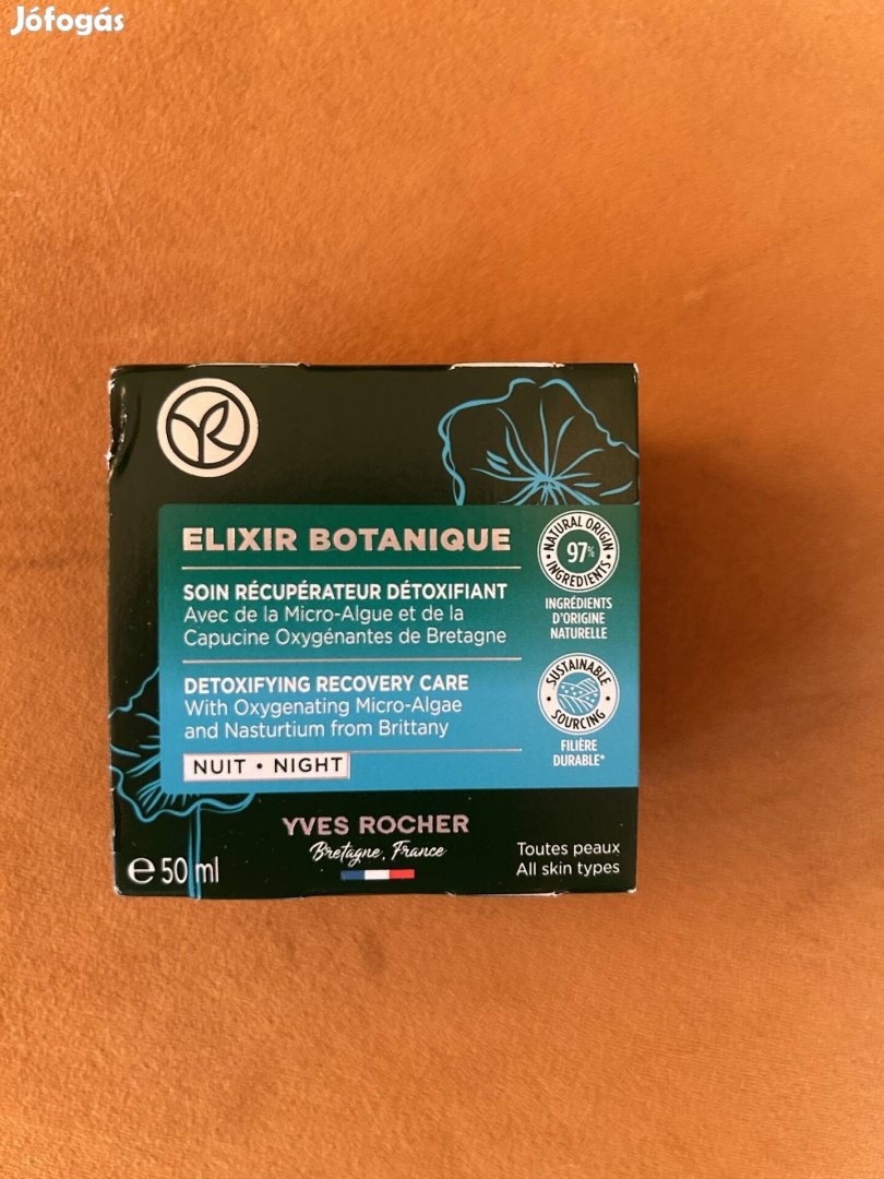 Yves Rocher éjszakai elixír arckrém