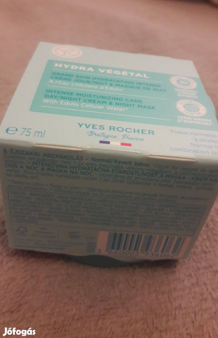 Yves Rocher hidratáló krém (75ml) Új