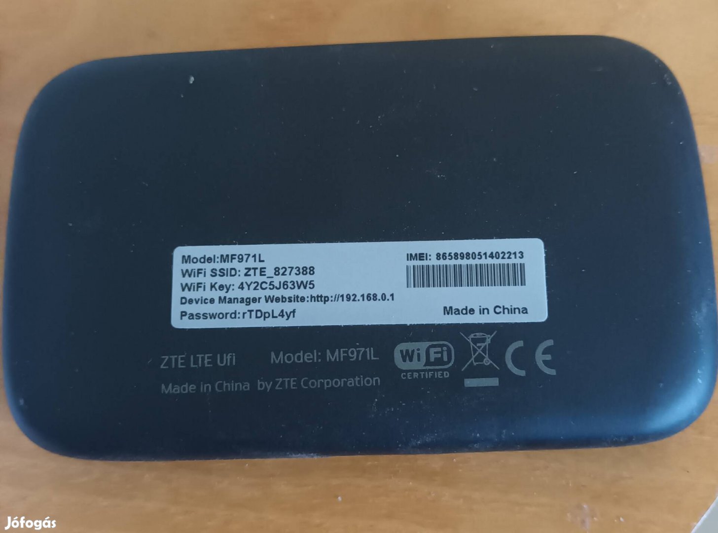 ZTE router One, Vodafone