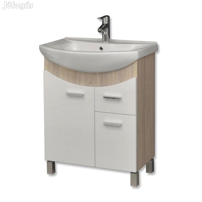 ZX sonoma 65/75 cm fürdőszoba bútor mosdókagylóval